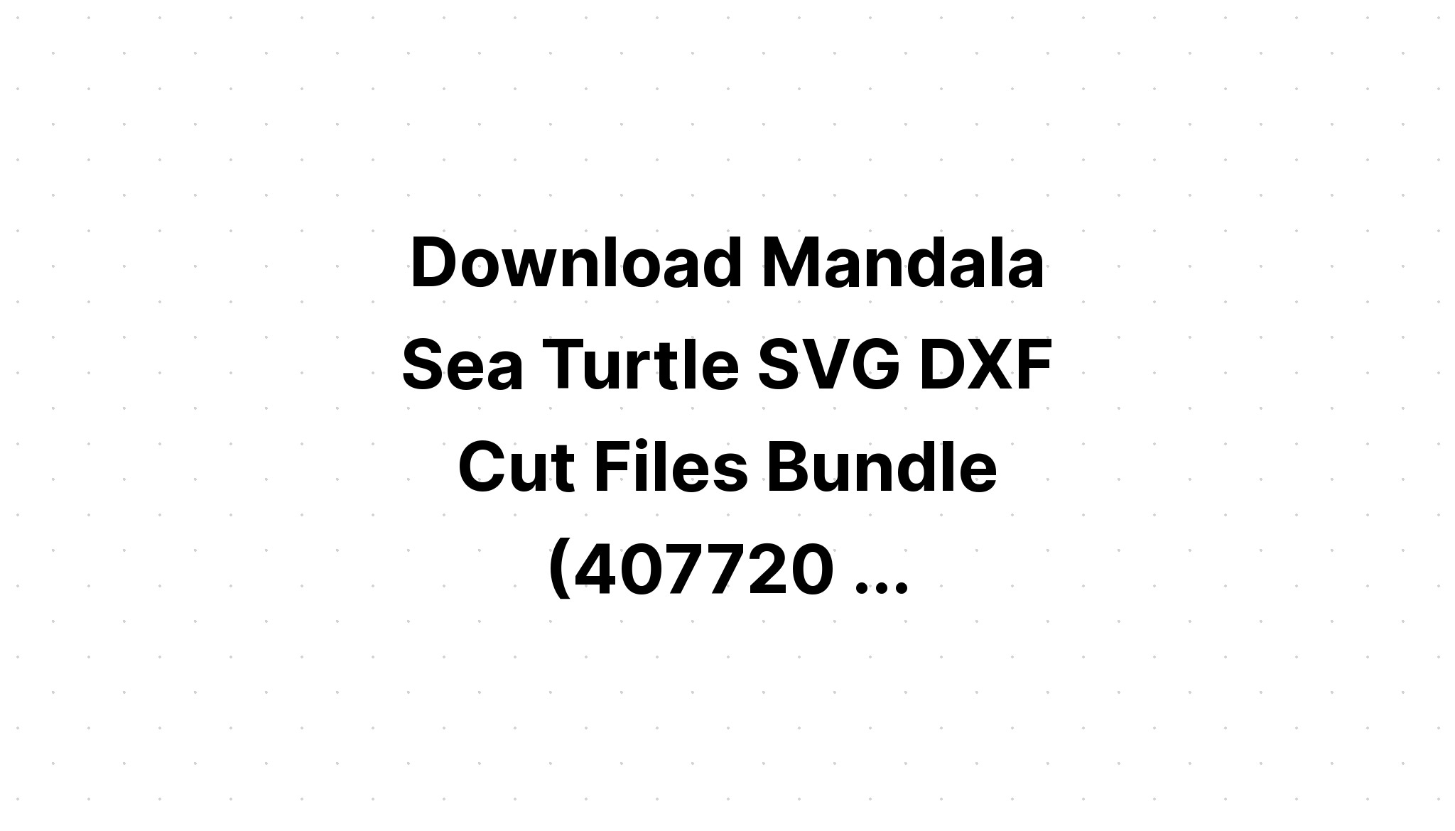 Download Mandala Turtle Svg Free - Layered SVG Cut File